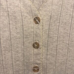 Liz Claiborne Lizport 100% Cotton Lightweight Cardigan